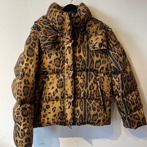 SAM Elsa Leopard Puffer with hood XLARGE
